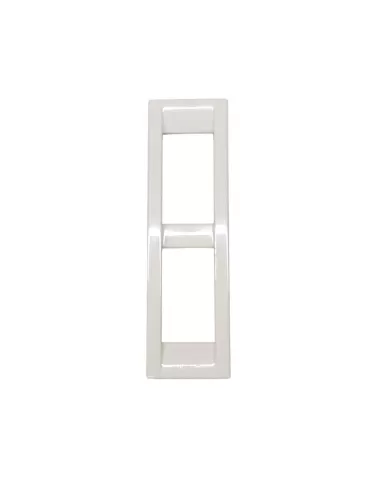 Vimar 16787.04 Placa Classic 2 Módulos Panel Tecnopolímero Blanco